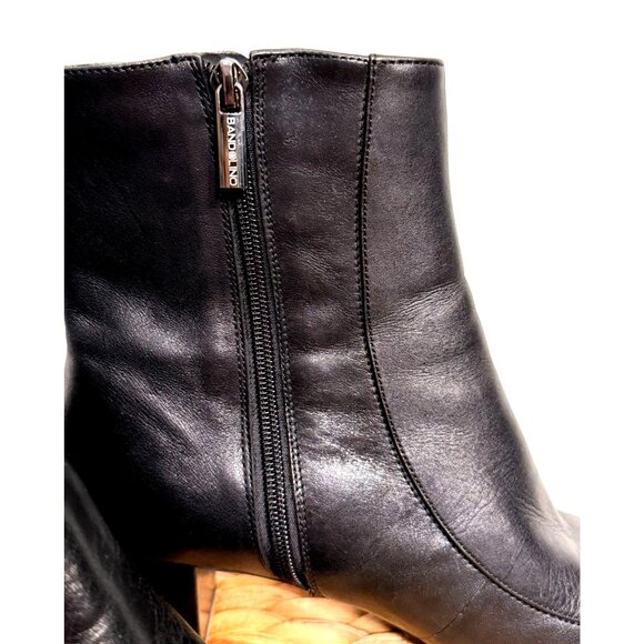 Women's Bandolino Ankle Boots Size 6 Leather Square Heels Hardly Worn - Picture 9 of 9